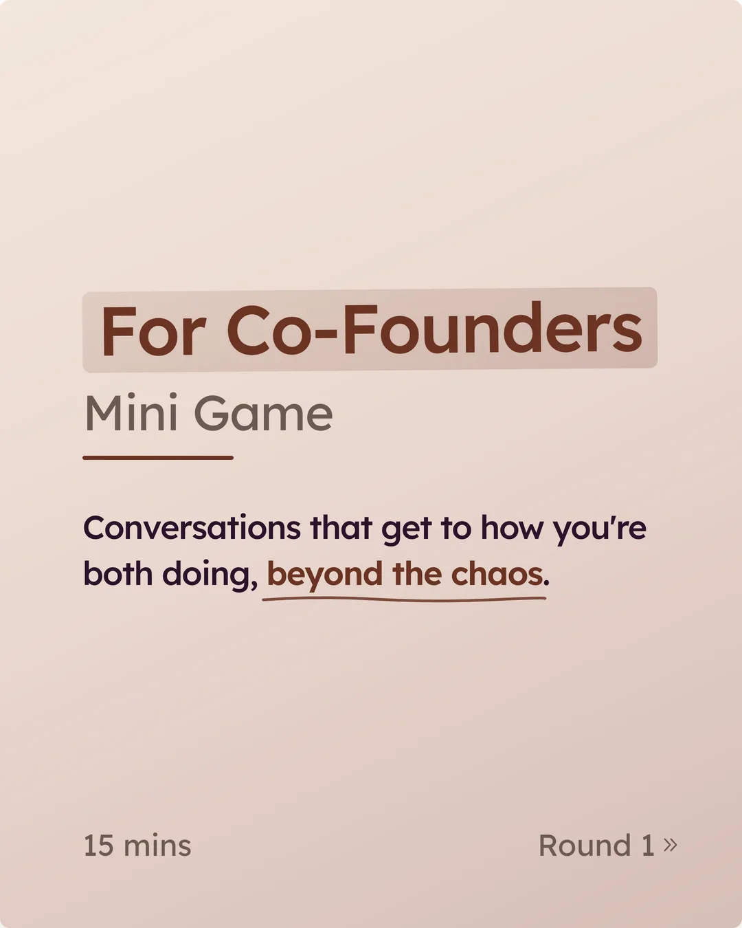 For Co-Founders — Edition 01
