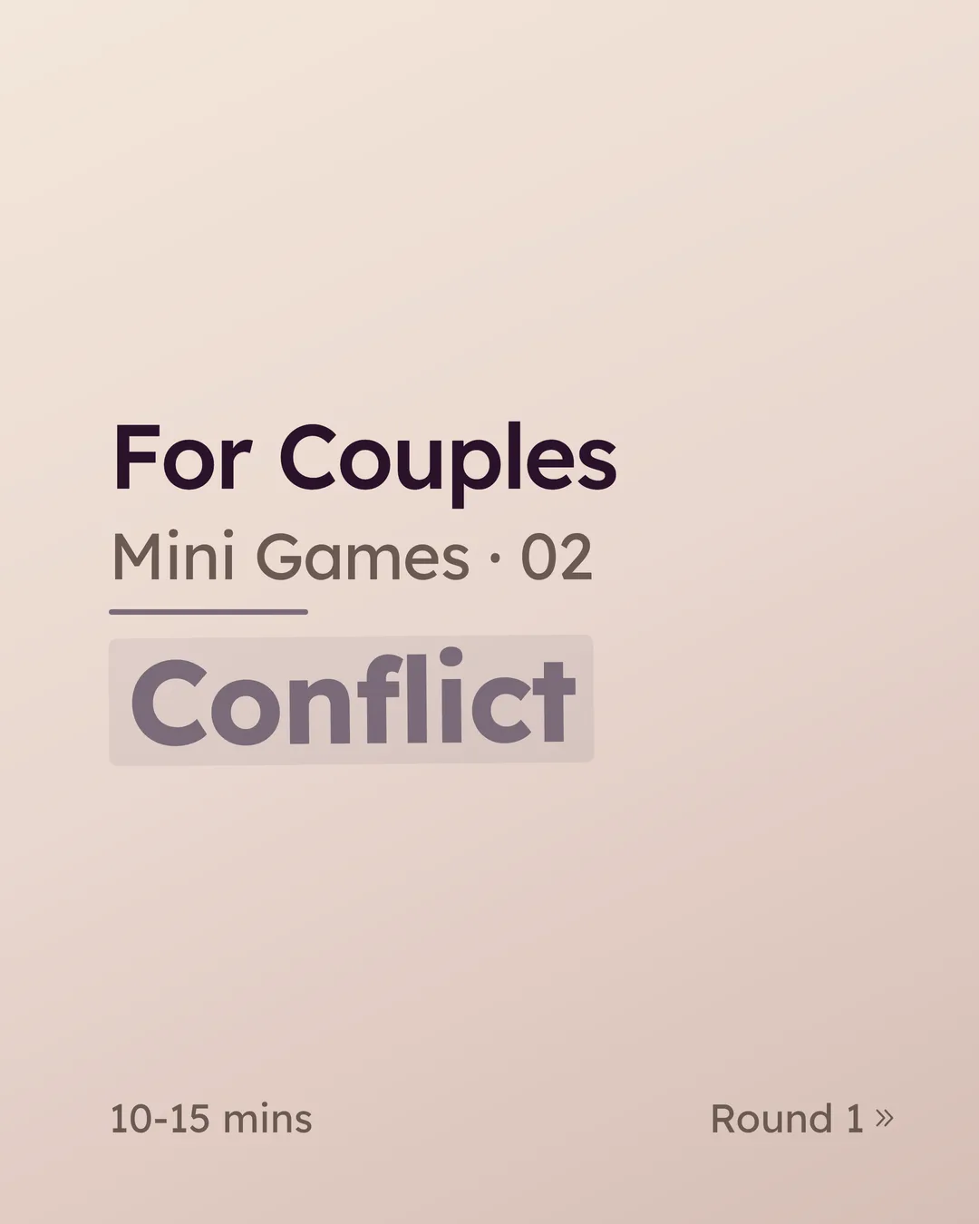 For Couples — Conflict: a 10–15 minute conversation game