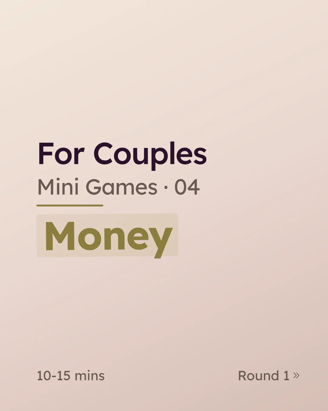 For Couples — Money: a 10–15 minute conversation game